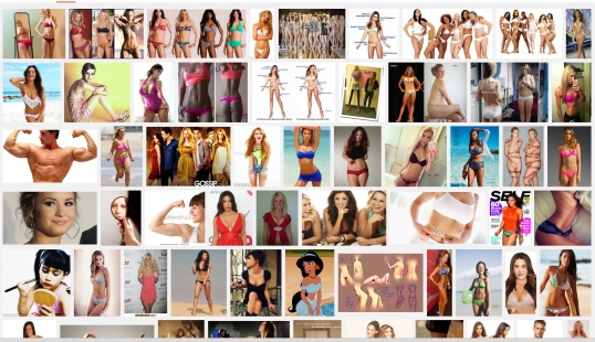 I Googled: Perfect Girls Bodies in the Media… how very unsurprising to see the results.